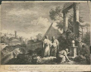Cicero entdeckt das Grabmal des Archimedes (nach Zuccarelli)