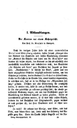 Der Kosmos vor einem Ketzergericht