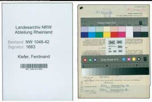 Entnazifizierung Ferdinand Kiefer , geb. 31.10.1906 (Kellner)