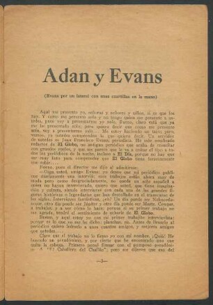 Adán y Evans