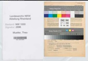 Entnazifizierung Theo Mueller, geb. 15.03.1891 (Angestellter)