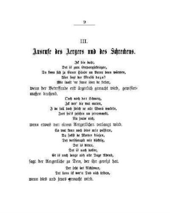 III. Ausrufe des Aergers und des Schreckens