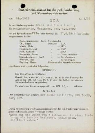 Schuster, Franz