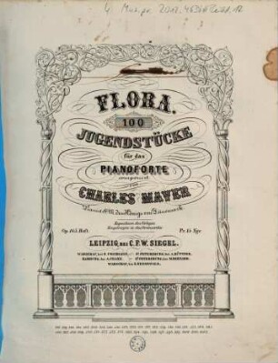 Flora : 100 Jugendstücke für das Pianoforte ; op. 165, 22. No. 57-58