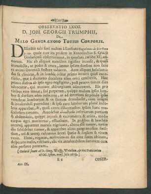 Observatio LXXXI. - C.