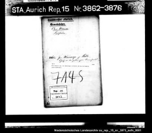 Das Gesuch des Jan Wenninga in Halte um die Erlaubnis zum Kramhandel