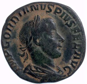 Münze, Sesterz, 244