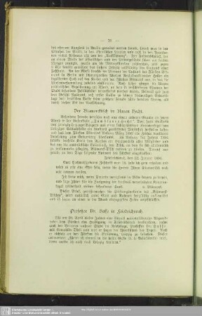 Der Bismarcktisch im blauen Hecht