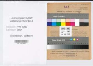 Entnazifizierung Wilhelm Steinbrech, geb. 15.09.1899 (Strassenbaumeister)