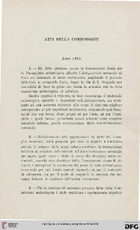 Atti della Commissione
