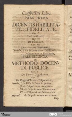 Conspectus Libri