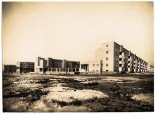 Wohnsiedlung (Kleinstwohnungen) an der Pfarrstraße, Hindenburg: Vorbereitung der Grünanlagen der Siedlung