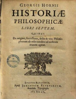 Historiae philosophicae libri septem