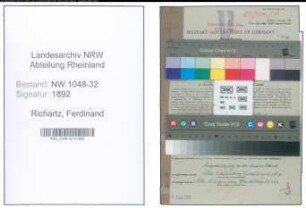 Entnazifizierung Ferdinand Richartz , geb. 27.04.1890 (Beamter)