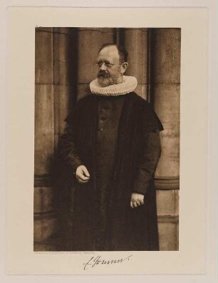 "Dr. teol. u. phil. E. R. Grimm, Hauptpastor zu St. Nicolai" aus der Mappe "Hamburgische Männer und Frauen am Anfang des XX. Jahrhunderts"