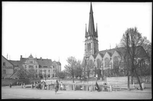 Weinböhla. Kirchplatz und Gasthof