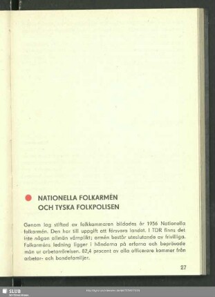 Nationella Folkarmen Och Tyska Folkpolisen