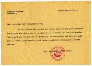 Schreiben des Frauenausschusses Falkensee an den Bürgermeister bezüglich eines Kinderheimes - Personenkonvolut
