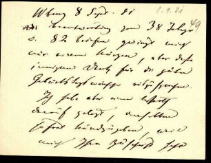 5-10-3-2.0000: Carl Anton, Fürst von Hohenzollern-Sigmaringen; diverse Schreiben ff.: Dank für Geburtstagsglückwunsch