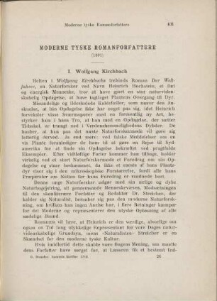 Moderne tyske Romanforfattere (1891)