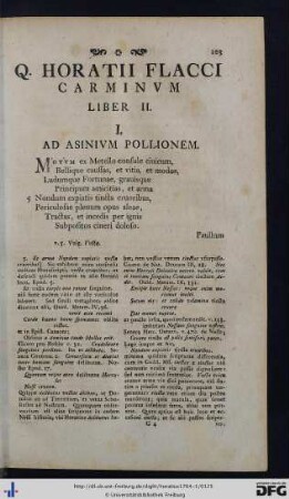 Carminum Liber II.
