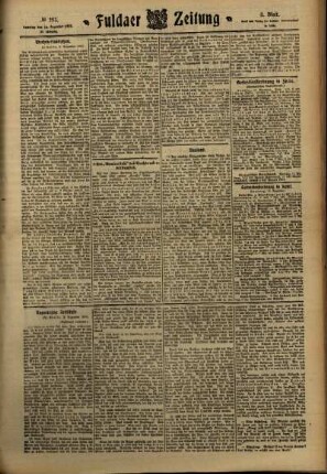 Dritte Ausgabe vom Samstag, den 10. Dezember 1910.