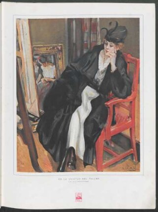 En la quietud del taller : Óleo de A. Christophersen