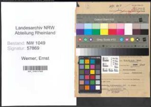 Entnazifizierung Ernst Werner , geb. 02.09.1901 (Steuerberater)