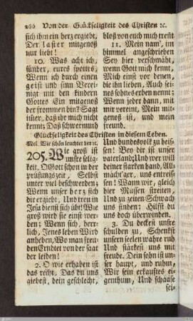 Von der Glückseligkeit des Christen in diesem Leben.