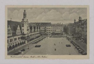 Reichsmessestadt Leipzig, Markt u. Altes Rathaus