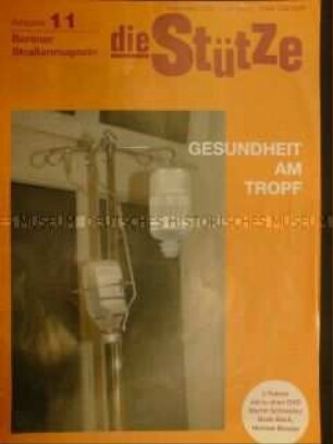 Berliner Straßenmagazin "Die Stütze" mit Titelstory zum Gesundheitssystem