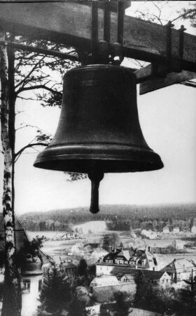Tharandt-Kurort Hartha. Glocke, um 1955, Repro
