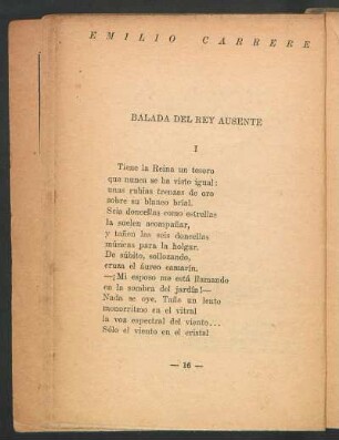 Balada del rey ausente