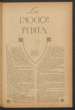 La emoción inédita : Ilustró José Colace