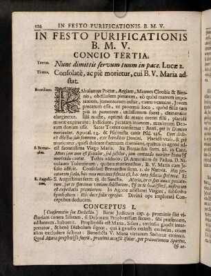 124-127, Concio Tertia