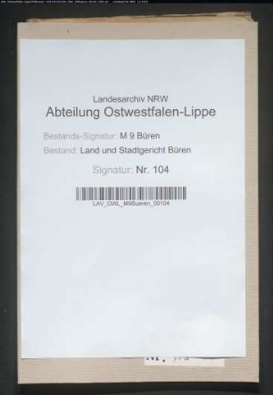 Umwandlung des Zehnten zu Helmern in eine Rente