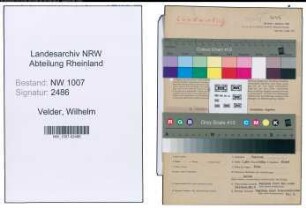 Entnazifizierung Wilhelm Velder , geb. 18.10.1888 (Landwirt)