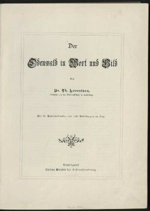 Der Odenwald in Wort und Bild