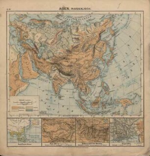 Asien, physikalisch, Nutzpflanzen Asiens, Pamir-Plateau, Höchstes Gebiet des Himalaya, Ganges-Delta