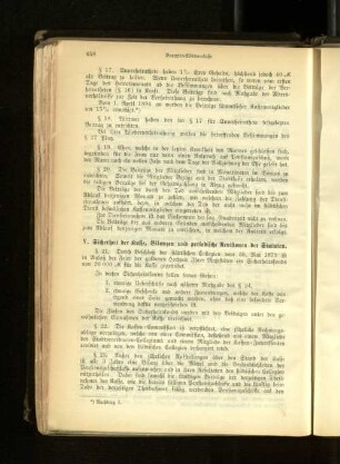 V. Sicherheit der Kasse, Bilanzen und periodische Revisionen der Statuten.