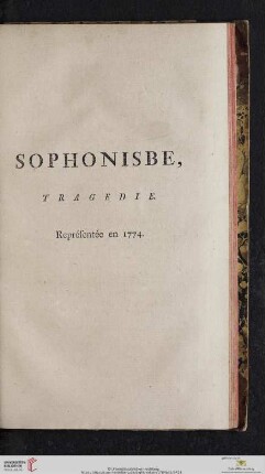 Sophonisbe, tragedie