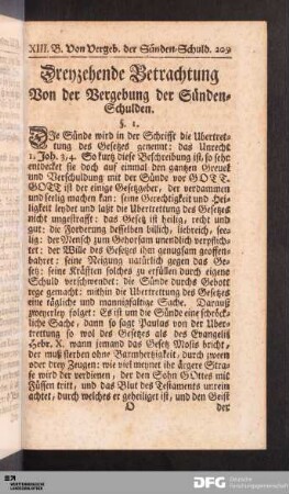 Dreyzehende Betrachtung.