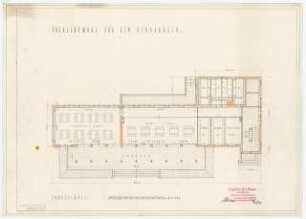 Ideal-Entwurf für ein Kinderheim: Grundriss Erdgeschoss 1:100