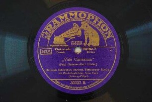 "Vale carissima" / (Paul Graener - Karl Stieler)