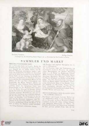 Sammler und Markt