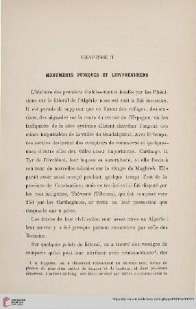 Chapitre II: Monuments puniques et libyphéniciens