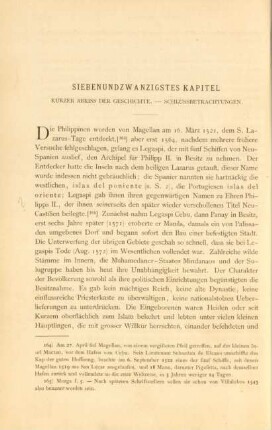 Siebenundzwanzigstes Kapitel. Kurzer Abriss der Geschichte. - Schlussbetrachtungen