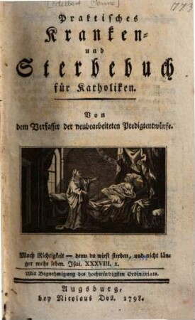 Praktisches Kranken- und Sterbebuch für Katholiken