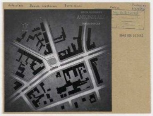 Bestandsplan Antonplatz. Berlin, Weißensee, Antonplatz