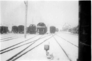 Gammertingen, Rangieren der Lok 141, V 81/82, 313 Dg